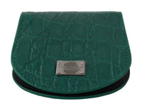 Dolce & Gabbana Dolce & Gabbana Green Exotic Skins Condom Case Holder Men's Wallet