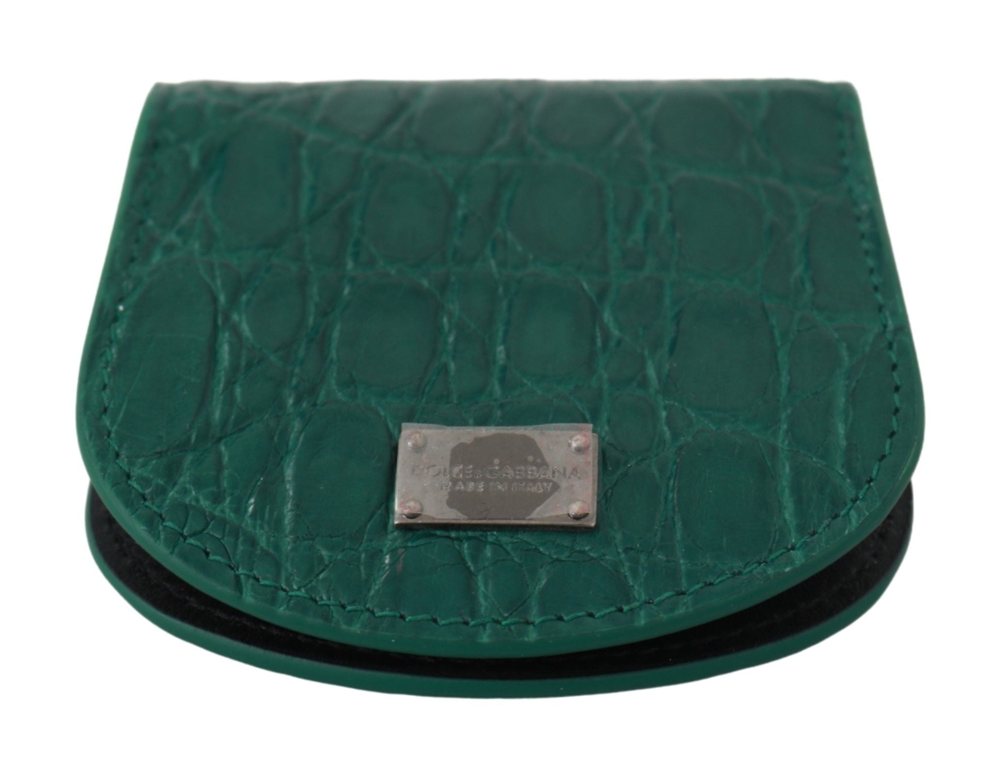 Dolce & Gabbana Dolce & Gabbana Green Exotic Skins Condom Case Holder Men's Wallet