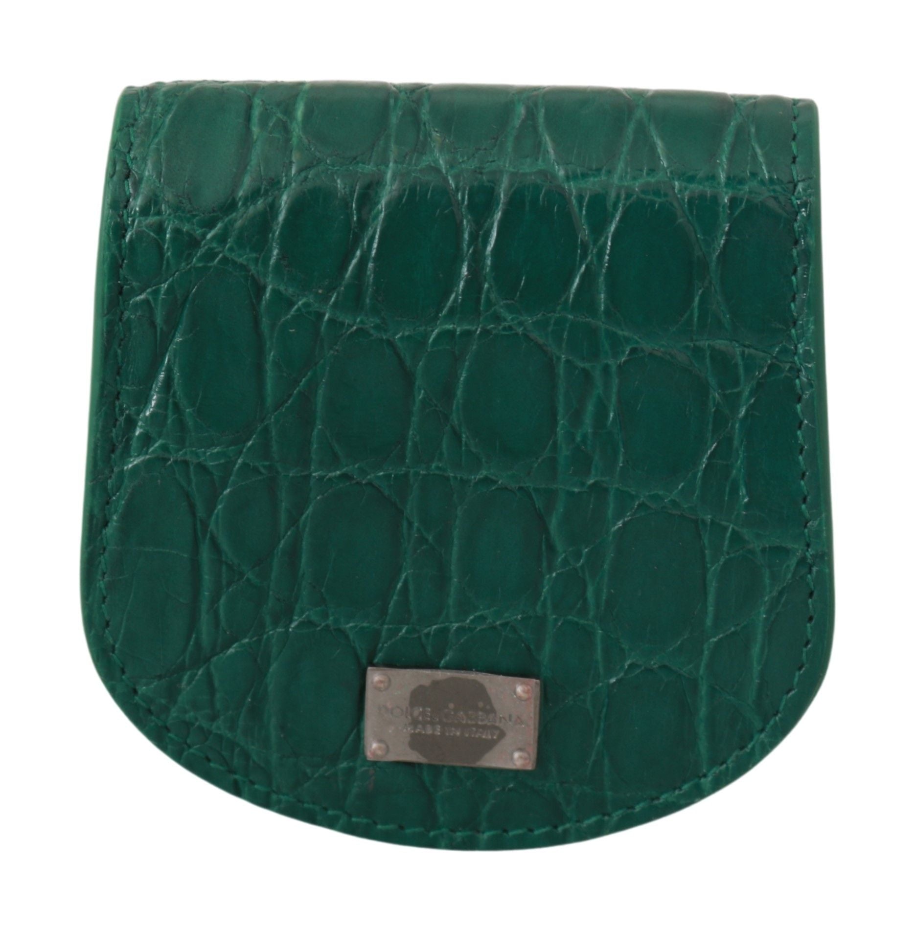 Dolce & Gabbana Dolce & Gabbana Green Exotic Skins Condom Case Holder Men's Wallet