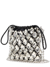 SELF-PORTRAIT Self-Portrait Women Borsa Mini In Maglia Metallica Con Cristalli