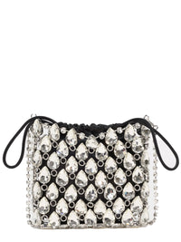 SELF-PORTRAIT Self-Portrait Women Borsa Mini In Maglia Metallica Con Cristalli