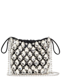 SELF-PORTRAIT Self-Portrait Women Borsa Mini In Maglia Metallica Con Cristalli