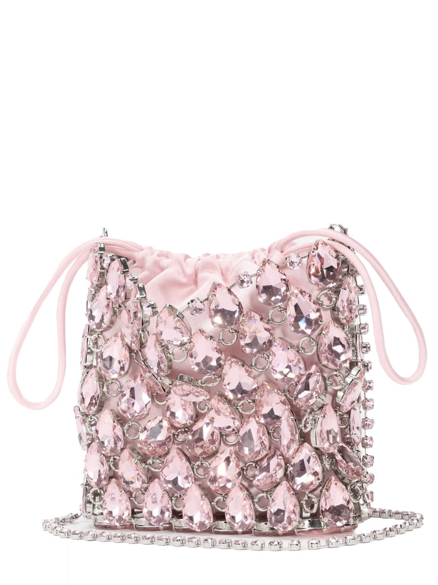 SELF-PORTRAIT Self-Portrait Women Borsa Mini In Maglia Metallica Con Cristalli