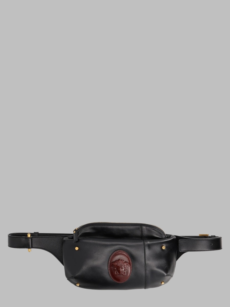 Versace Men Marsupio Small In Pelle Con Medusa