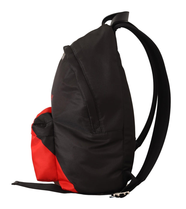 Givenchy Red and Black Nylon Urban Backpack