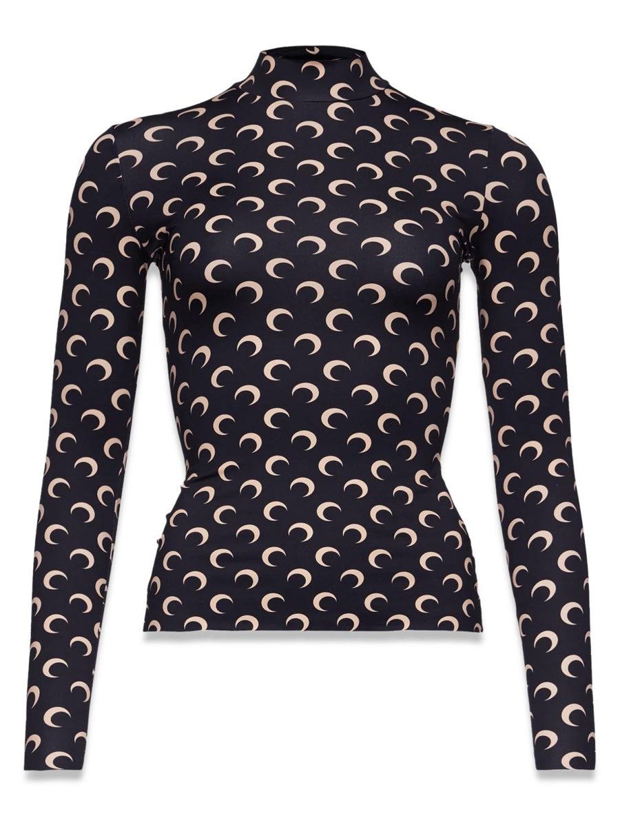 Marine Serre Women T-Shirt "Moon"
