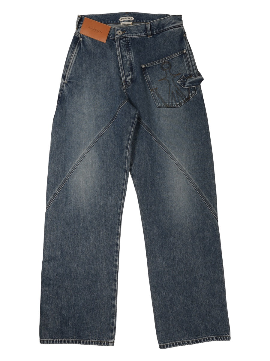 JW ANDERSON Jw Anderson Men Jeans "Twisted Workwear"
