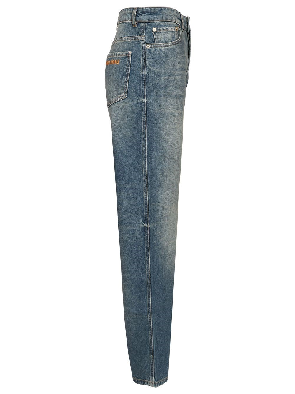 Miu Miu Women Five-Pocket Denim Trousers