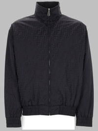 Fendi Men Giacca Bomber Con Trama "Ff"