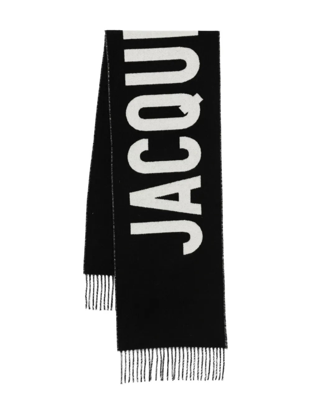 JACQUEMUS "L`Écharpe Jacquemus" In Lana Con Frange E Logo Women