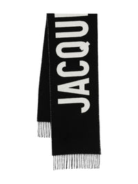 JACQUEMUS "L`Écharpe Jacquemus" In Lana Con Frange E Logo Women