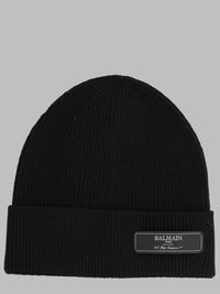 Balmain Men Berretto Con Patch Logo