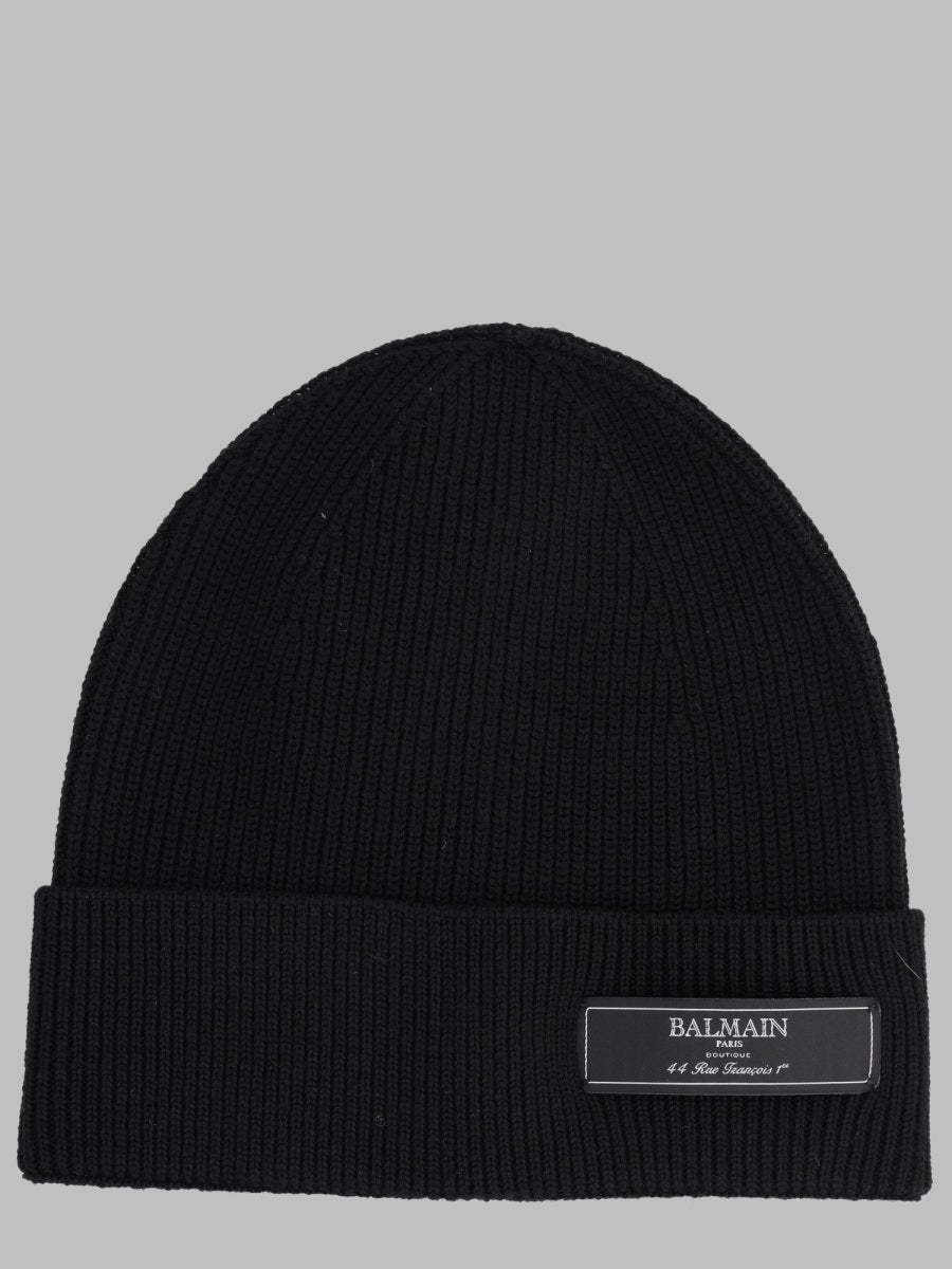 Balmain Men Berretto Con Patch Logo
