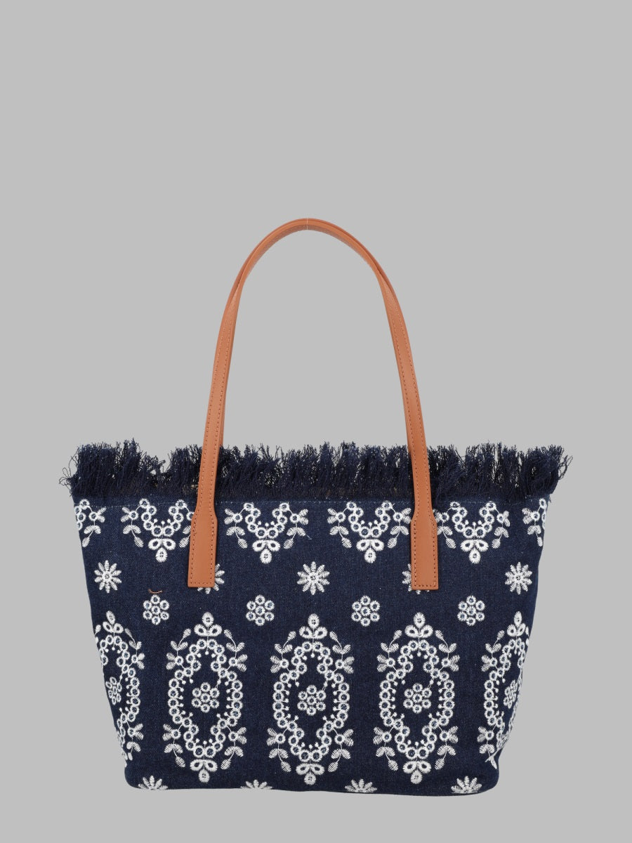 MC2 SAINT BARTH Mc2 Saint Barth Women Borsa "City" Medium Con Frange