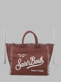 MC2 SAINT BARTH Mc2 Saint Barth Women Borsa "Vanity" Medium In Canvas