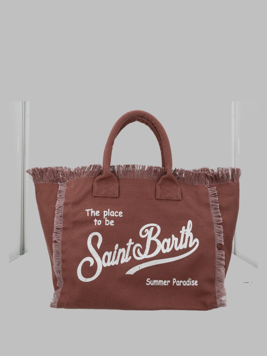 MC2 SAINT BARTH Mc2 Saint Barth Women Borsa "Vanity" Medium In Canvas