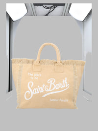 MC2 SAINT BARTH Mc2 Saint Barth Women Borsa "Vanity" Medium In Canvas