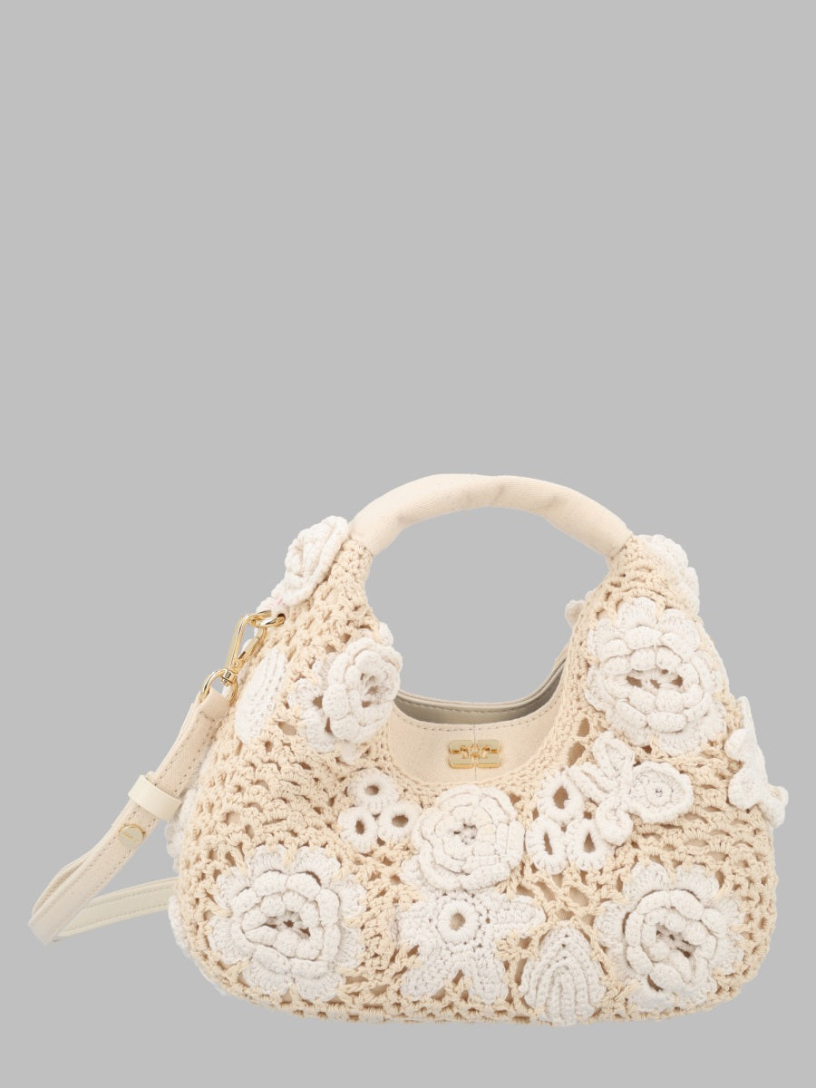 GANNI Ganni Women Borsa Hobo Mini In Crochet