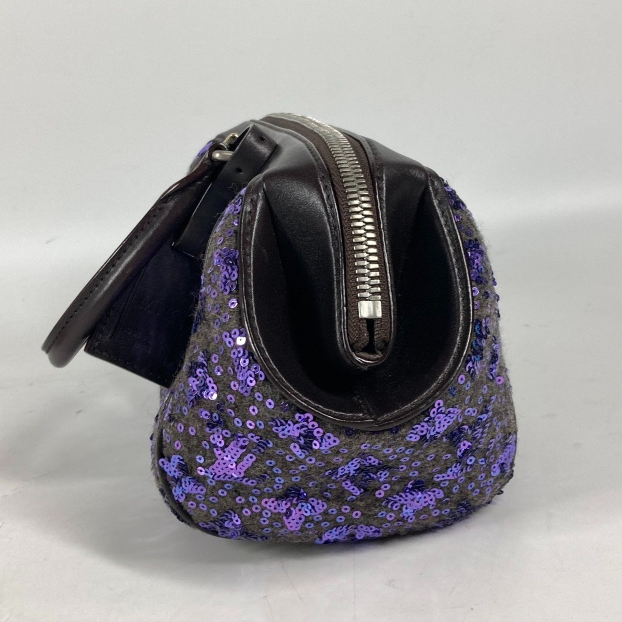 Louis Vuitton Purple Leather Handbag (Pre-Owned)