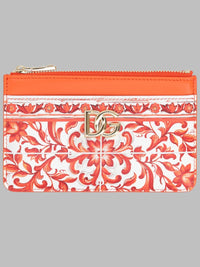 Dolce & Gabbana Women Portacarte In Vitello Stampa Maiolica
