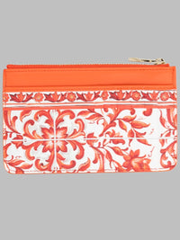 Dolce & Gabbana Women Portacarte In Vitello Stampa Maiolica