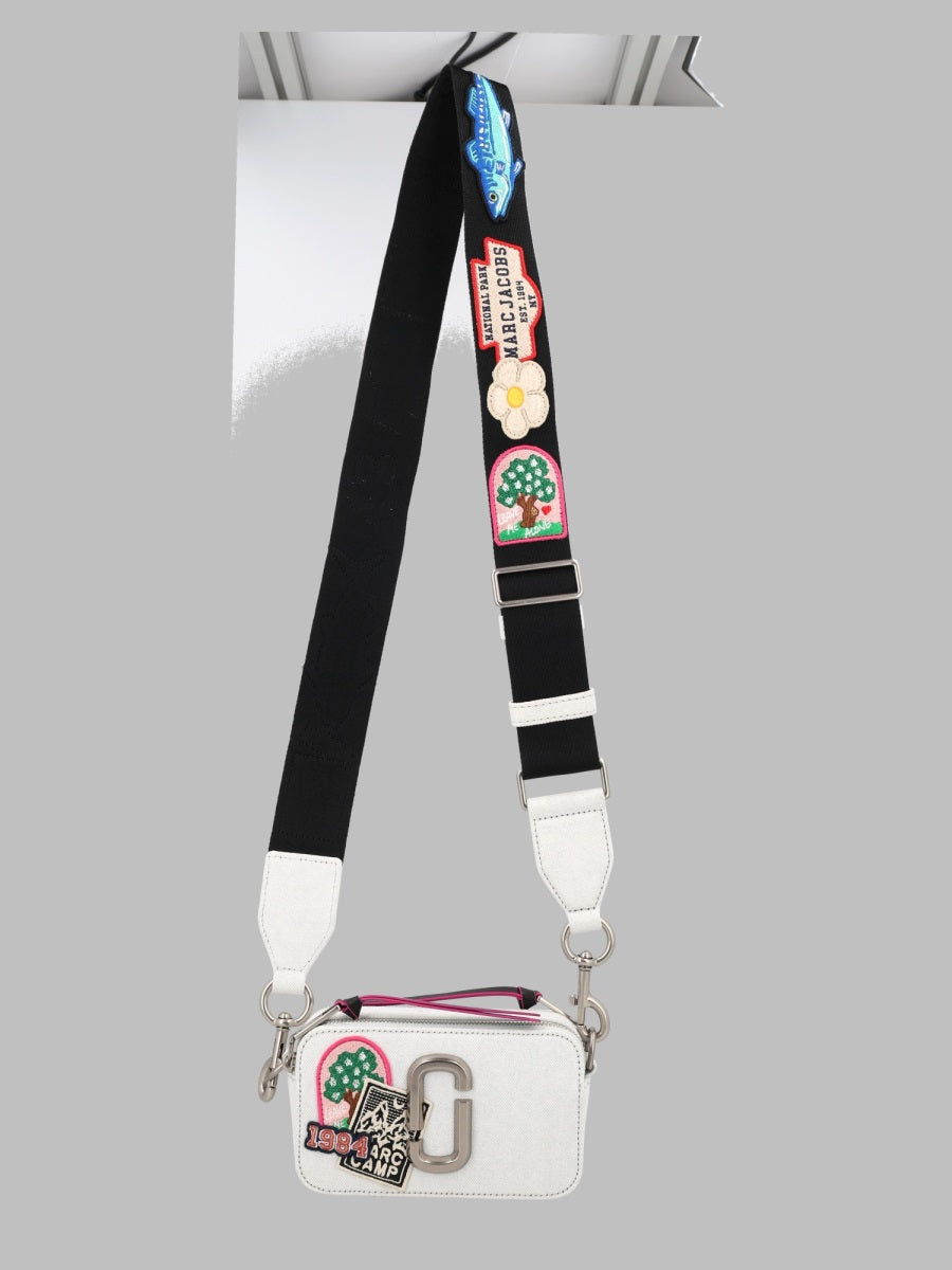 Marc Jacobs Women Borsa A Tracolla "The Camp Patchwork Denim Snapshot"
