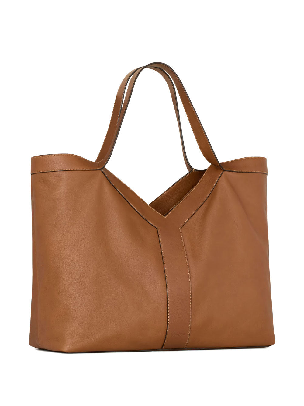 SAINT LAURENT PARIS Y Large Tote In Grained Leather Women