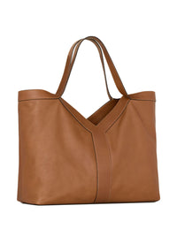 SAINT LAURENT PARIS Y Large Tote In Grained Leather Women