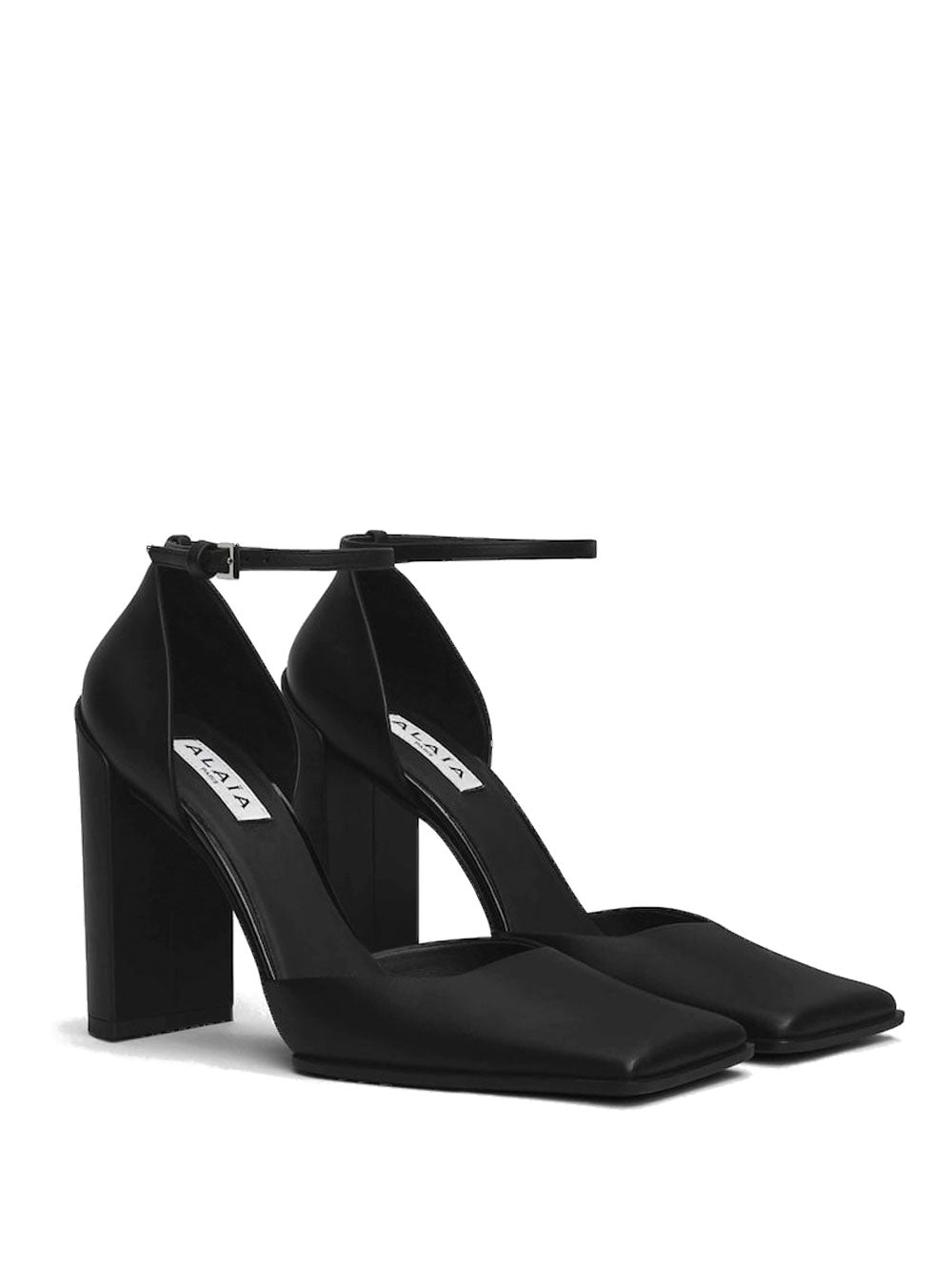 ALAÏA Square D`Orsay Leather Pumps Women