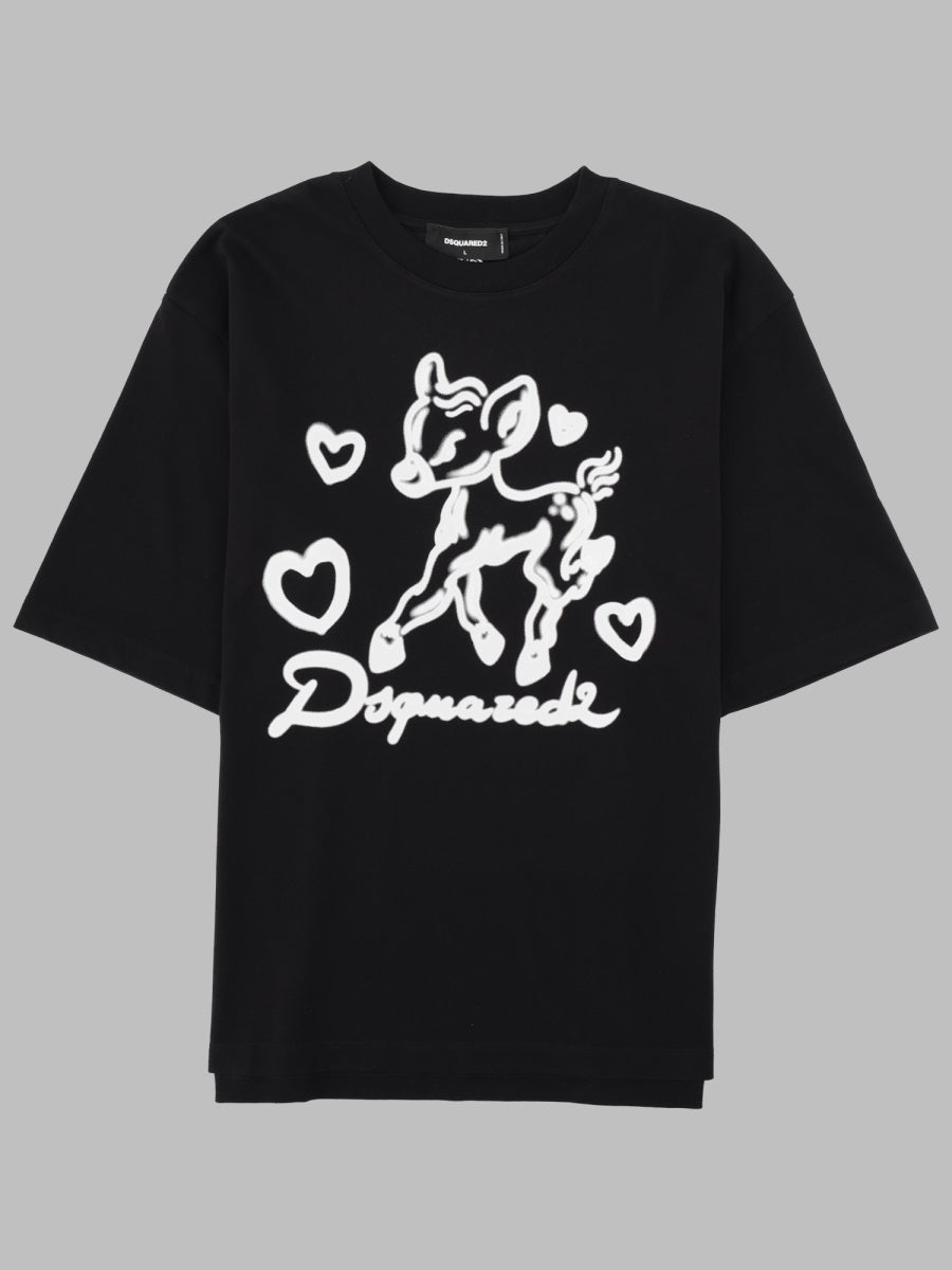 Dsquared2 Men T-Shirt Con Stampa E Logo