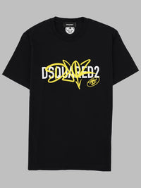 Dsquared2 Men T-Shirt Con Stampa E Logo