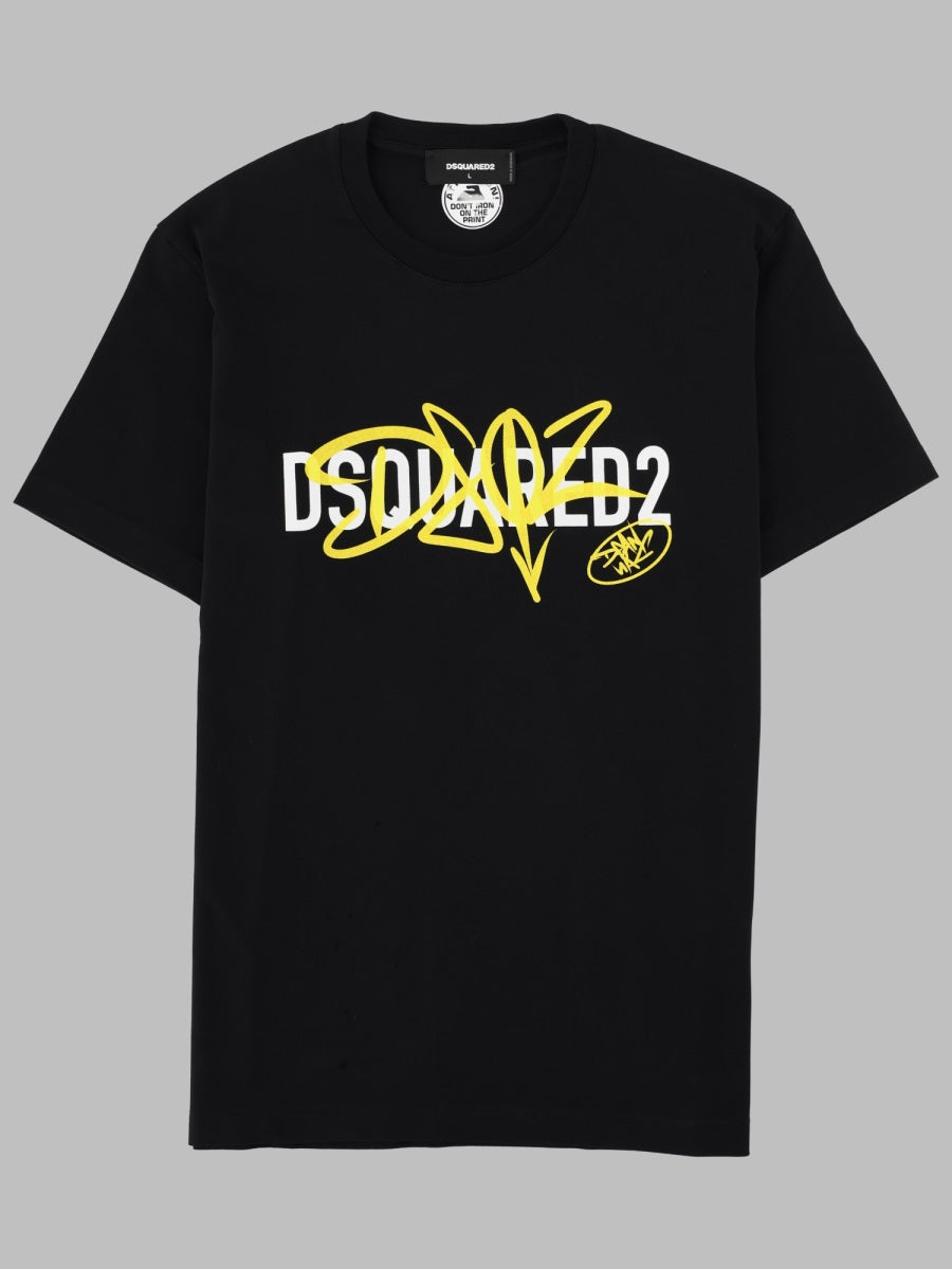 Dsquared2 Men T-Shirt Con Stampa E Logo