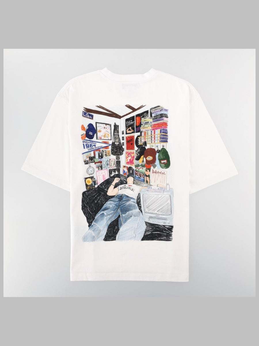 Dsquared2 Men T-Shirt Con Stampa