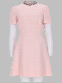 Valentino Women Abito Corto In Crinkle Cotton Tweed