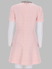 Valentino Women Abito Corto In Crinkle Cotton Tweed