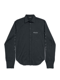 BALENCIAGA Main Character Artwork Long-Sleeved Jersey Polo Shirt Women