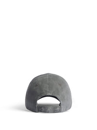 BALENCIAGA Tilted Typo Cap In Cotton Drill Women