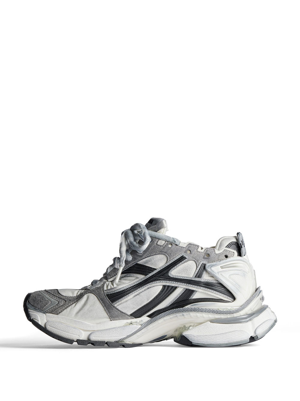 Balenciaga Men Nylon And Suede-Like Fabric Runner Sneakers