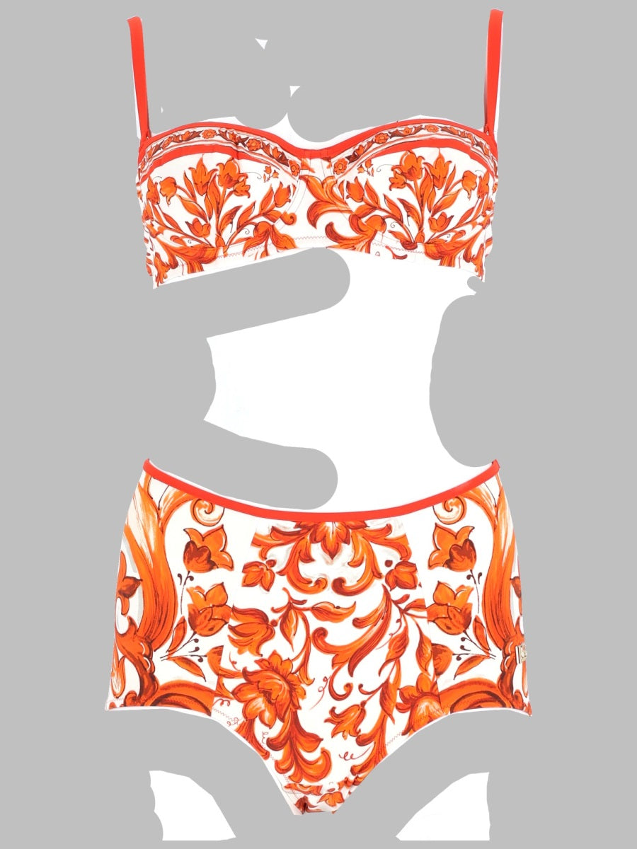 Dolce & Gabbana Women Bikini Stampa Maiolica
