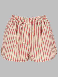 Fendi Women Shorts In Denim Ff A Righe