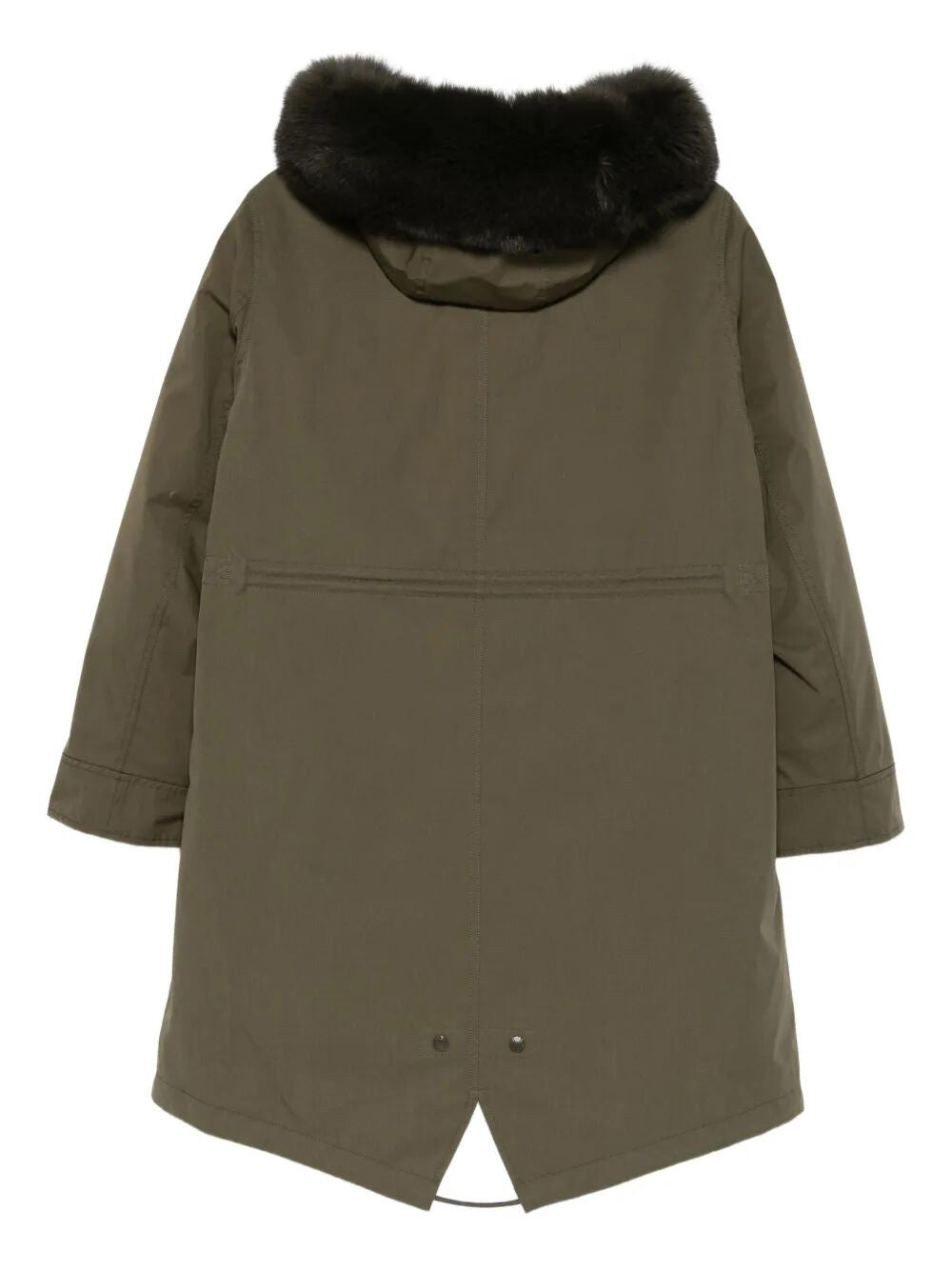 YVES SALOMON Fur Hood Long Parka Women