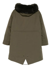 YVES SALOMON Fur Hood Long Parka Women
