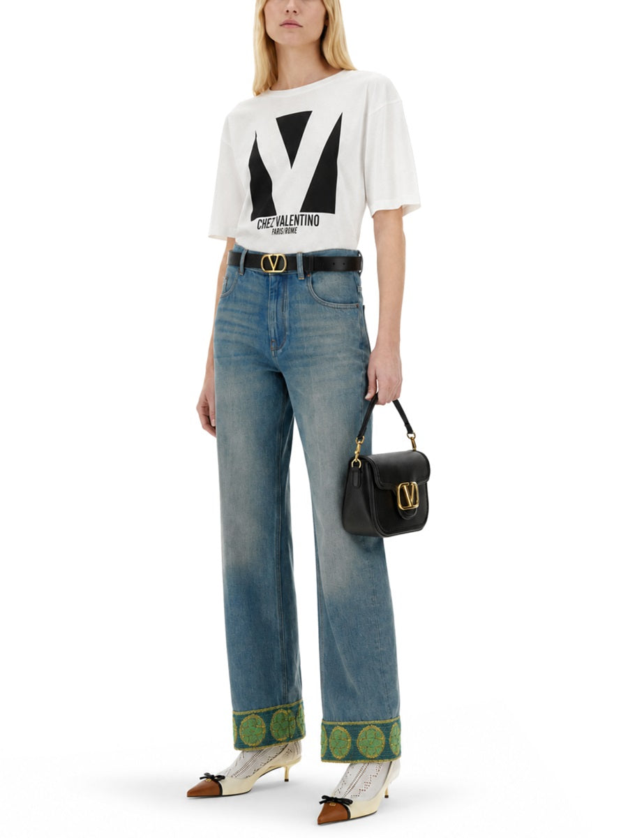 Valentino Women "Chez Valentino" Print T-Shirt