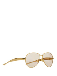Bottega Veneta Women Occhiale Da Sole Aviator "Sardine"