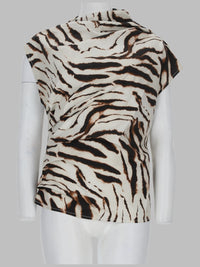 Ganni Women Top Con Stampa Animalier