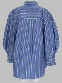 Ganni Women Camicia In Cotone A Righe