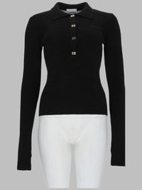 Ganni Women Polo In Maglia Di Lana