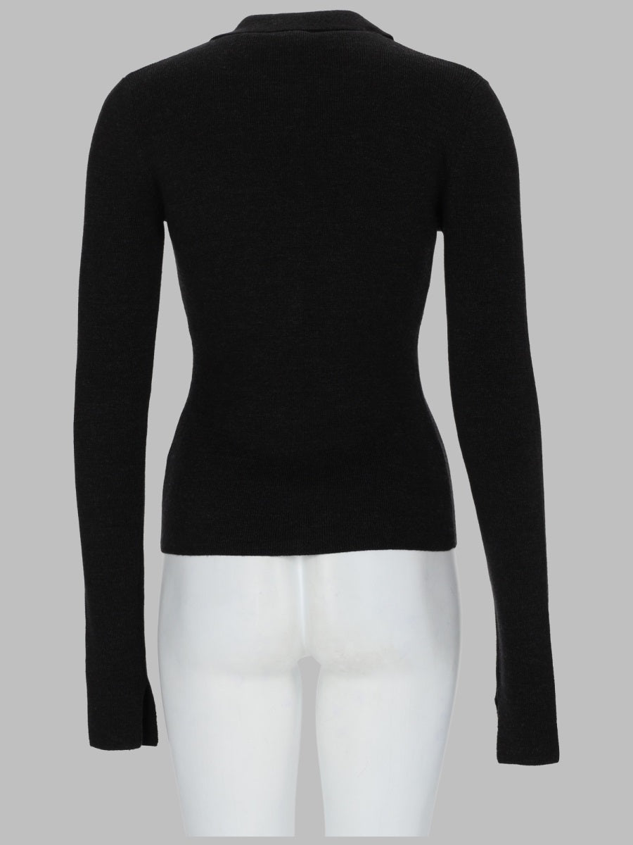 Ganni Women Polo In Maglia Di Lana