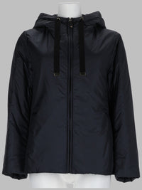 S Max Mara Women Giacca Imbottita Con Cappuccio In Tela Antigoccia