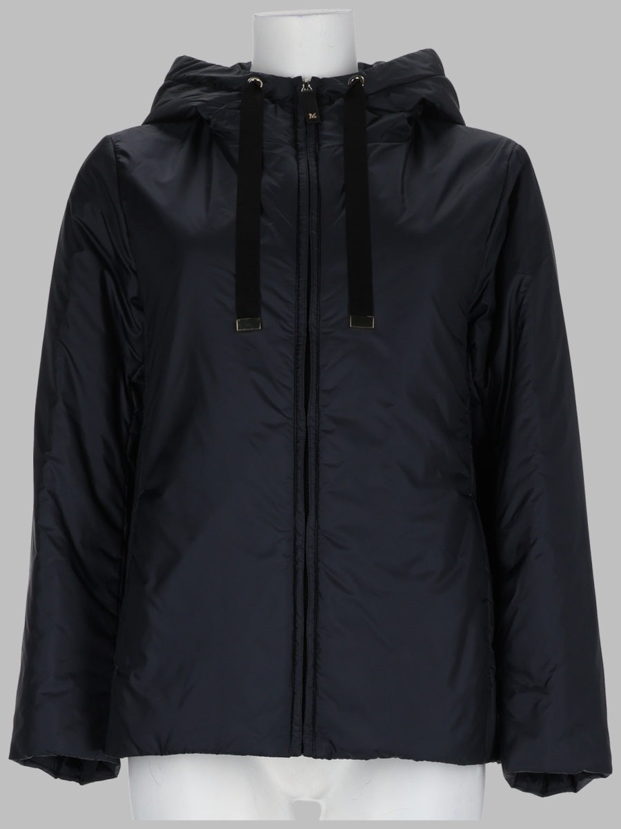 S Max Mara Women Giacca Imbottita Con Cappuccio In Tela Antigoccia